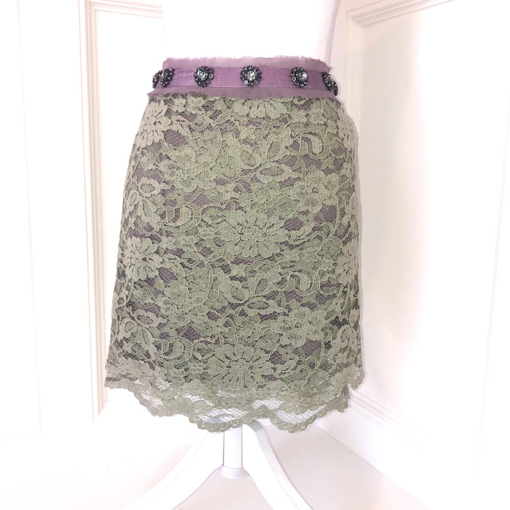Twelve By Twelve LA Beautiful Lace Enhanced Skirt